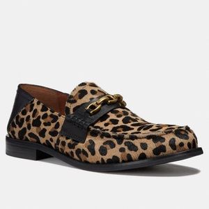 NWT Coach leopard print loafers